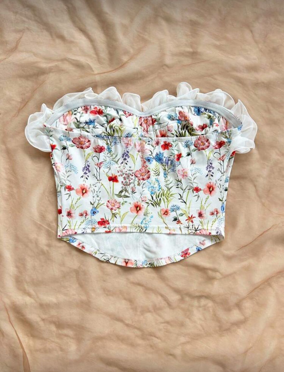 Floral Print Corset Top